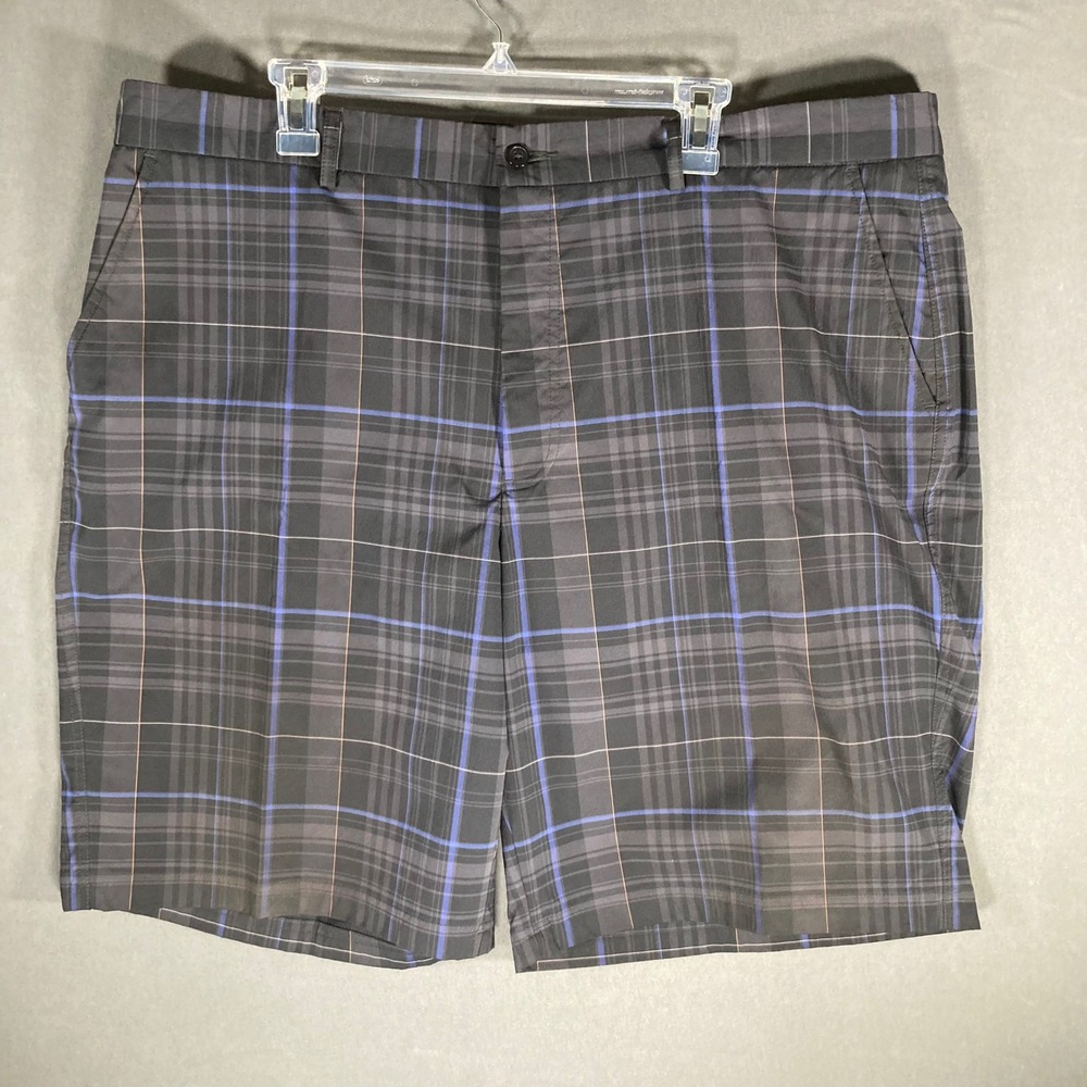 Kirkland Signature Golf Shorts‎ Mens 42 Plaid Performance Casual Stretch
